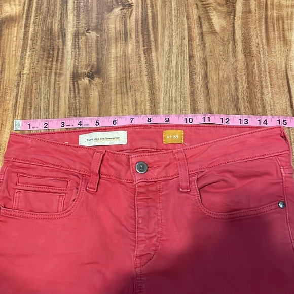 Pilcro and the Letterpress women’s 28 6 jeans pants pink skinny mid rise ankle - Picture 4 of 9